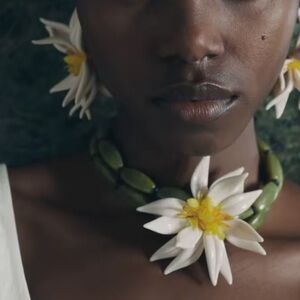 Zara Acrylic Flower Bead Necklace